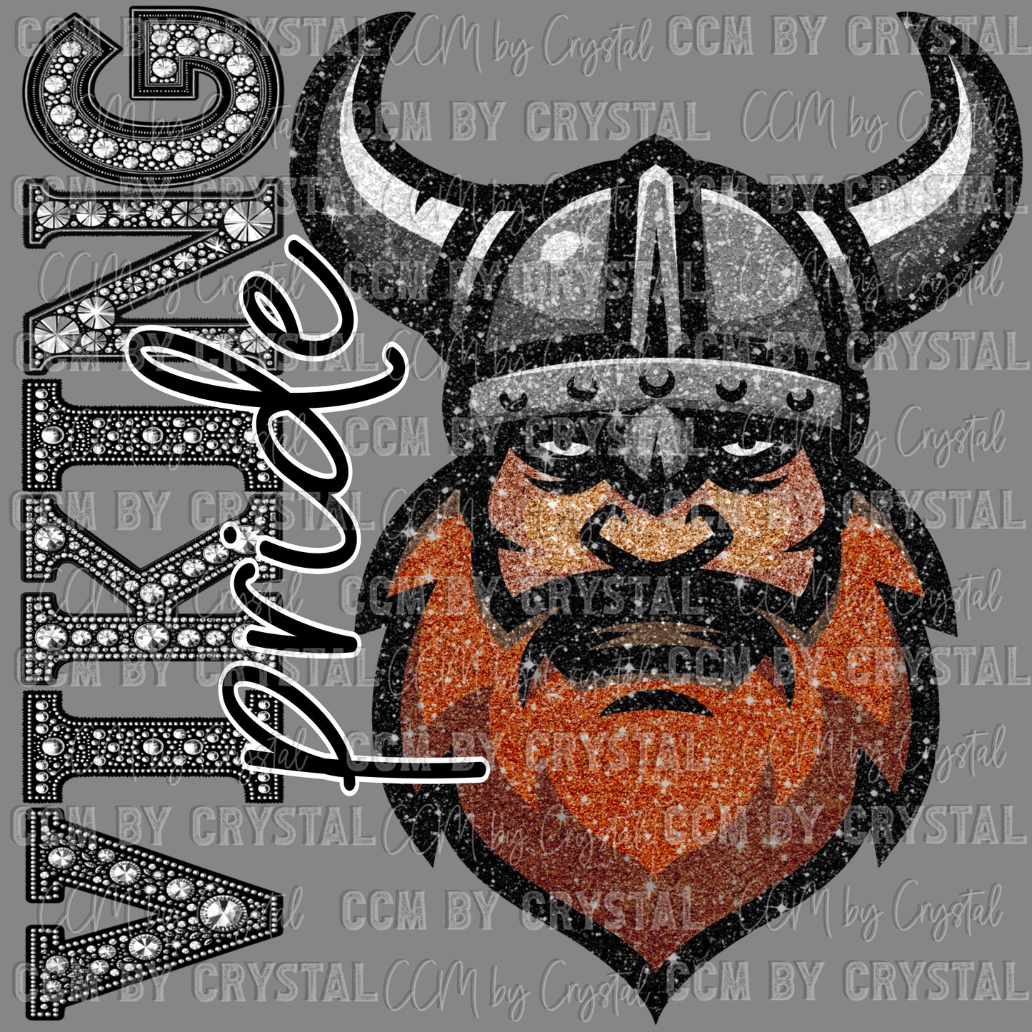 Viking Pride Mascot Ready to Press Transfer DTF Transfer Sublimation Transfer