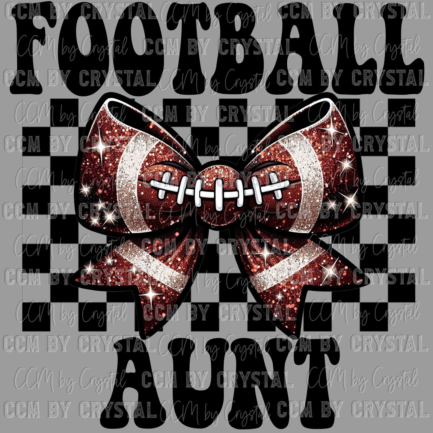 Football Aunt Ready to Press Transfer DTF Transfer Sublimation Transfer