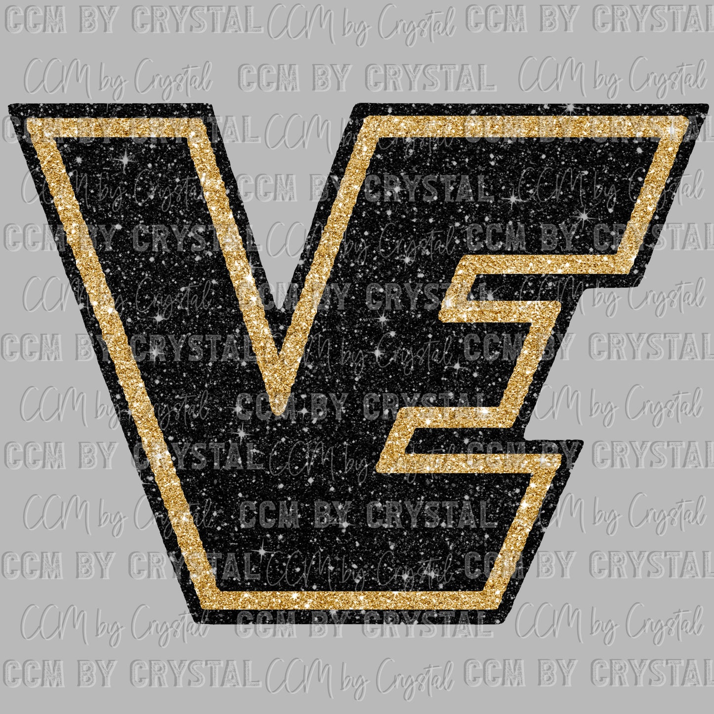 Victoria East Titans Faux Glitter Ready to Press Transfer DTF Transfer Sublimation Transfer