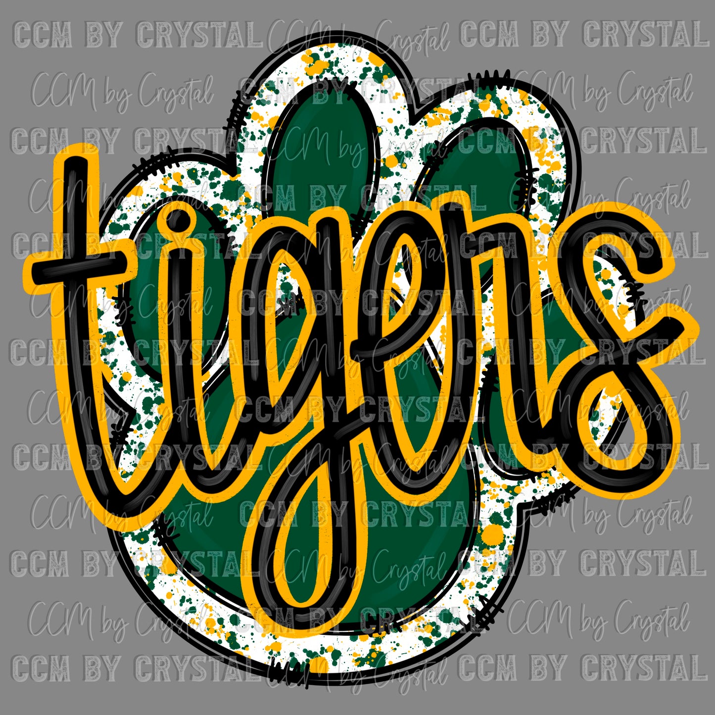 Tigers Paw Ready to Press Transfer DTF Transfer Sublimation Transfer