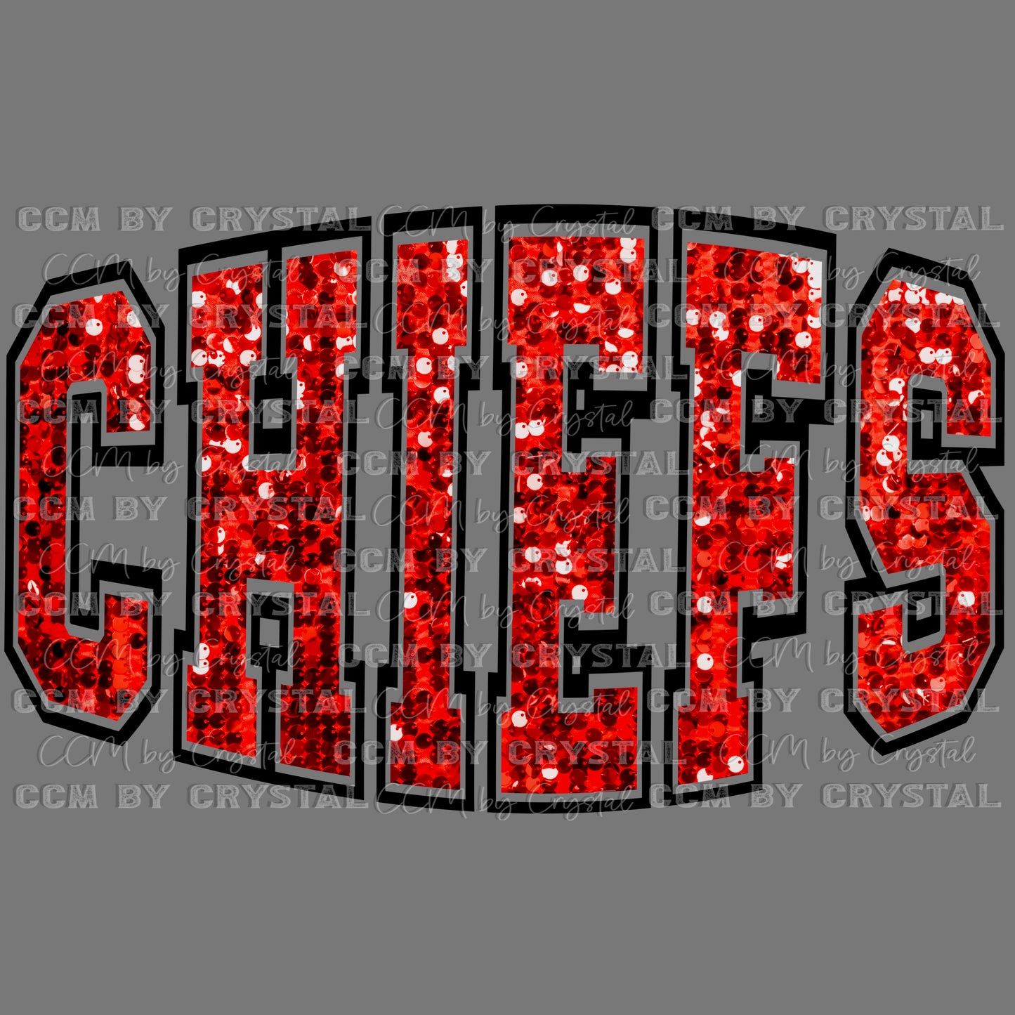 Chiefs Mascot Ready to Press Transfer DTF Transfer Sublimation Transfer