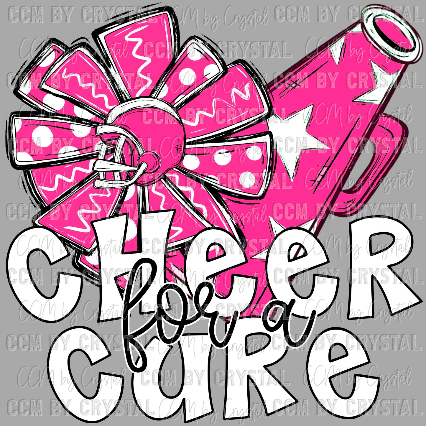 Cheer for a Cure Pink Out Ready to Press Transfer DTF Transfer Sublimation Transfer