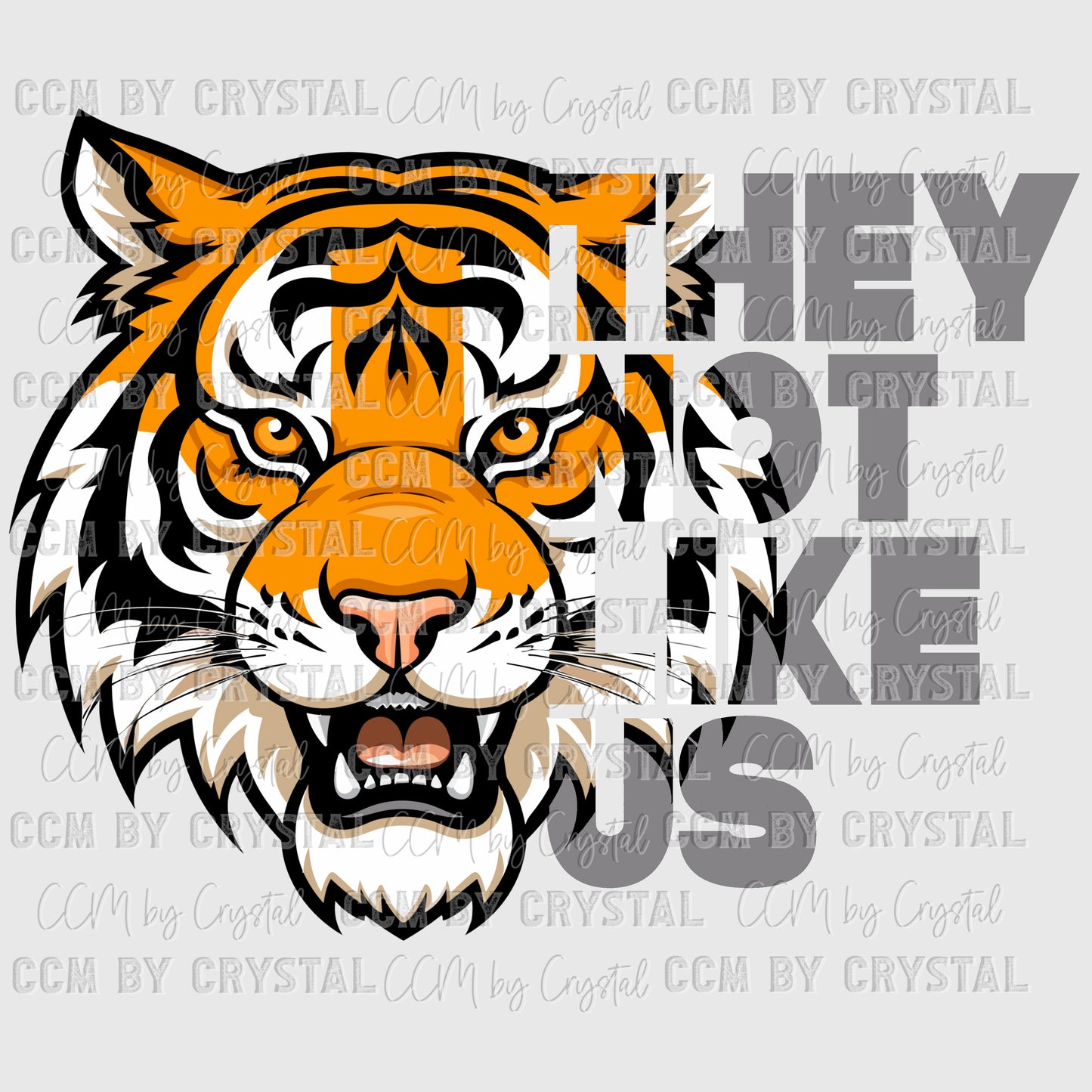 They Not Like Us Tiger Ready to Press Transfer DTF Transfer Sublimation Transfer