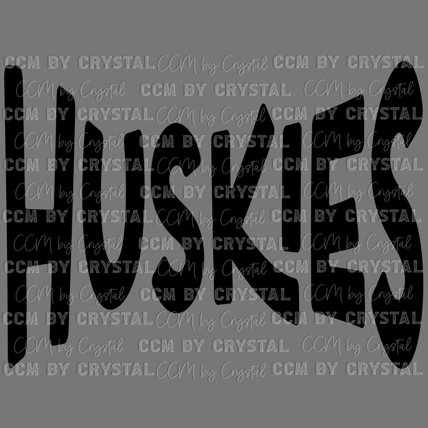 Huskies Mascot Ready to Press Transfer DTF Transfer Sublimation Transfer