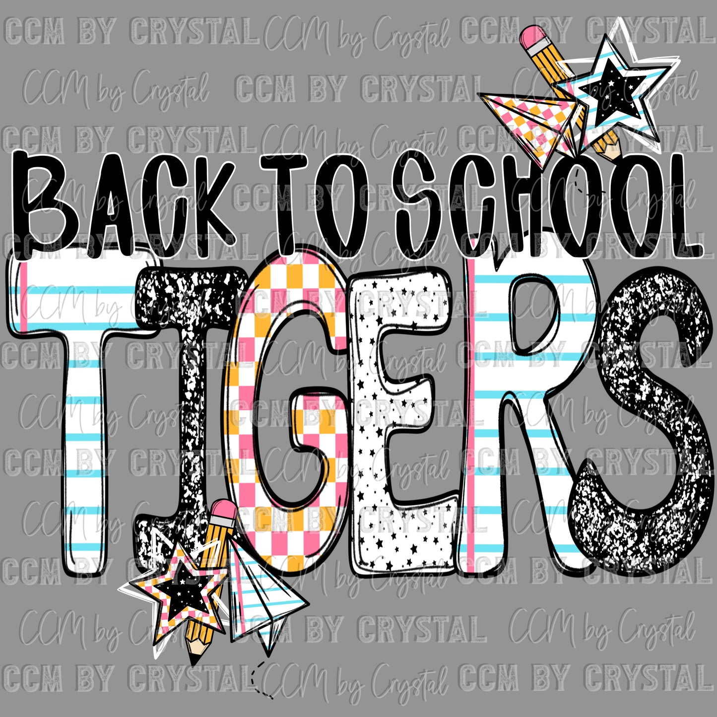 Back to School Tigers Ready to Press Transfer DTF Transfer Sublimation Transfer