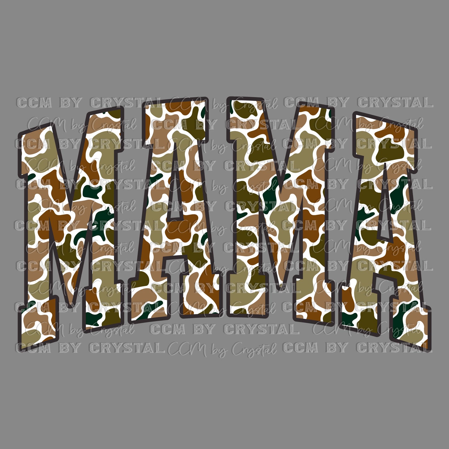Mama Camo Cow Print Ready to Press Transfer DTF Transfer Sublimation Transfer