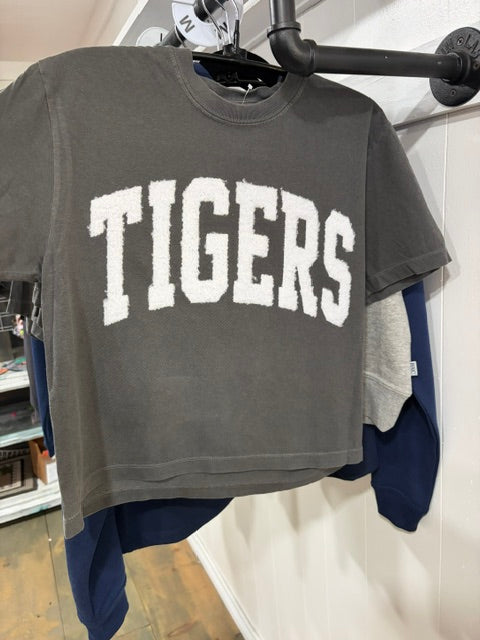 TIGERS Fuzzy Comfort Colors T-Shirt