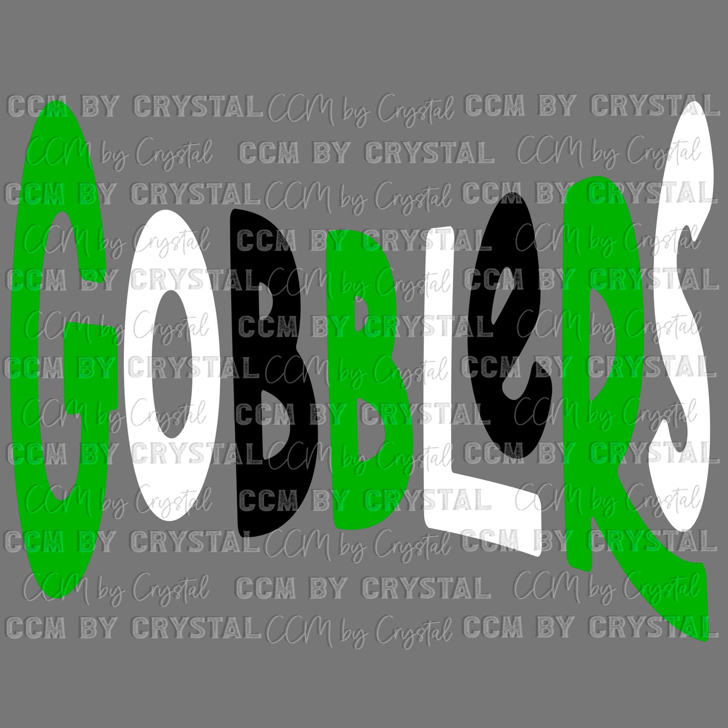 Gobblers Mascot Sports Ready to Press Transfer DTF Transfer Sublimation Transfer