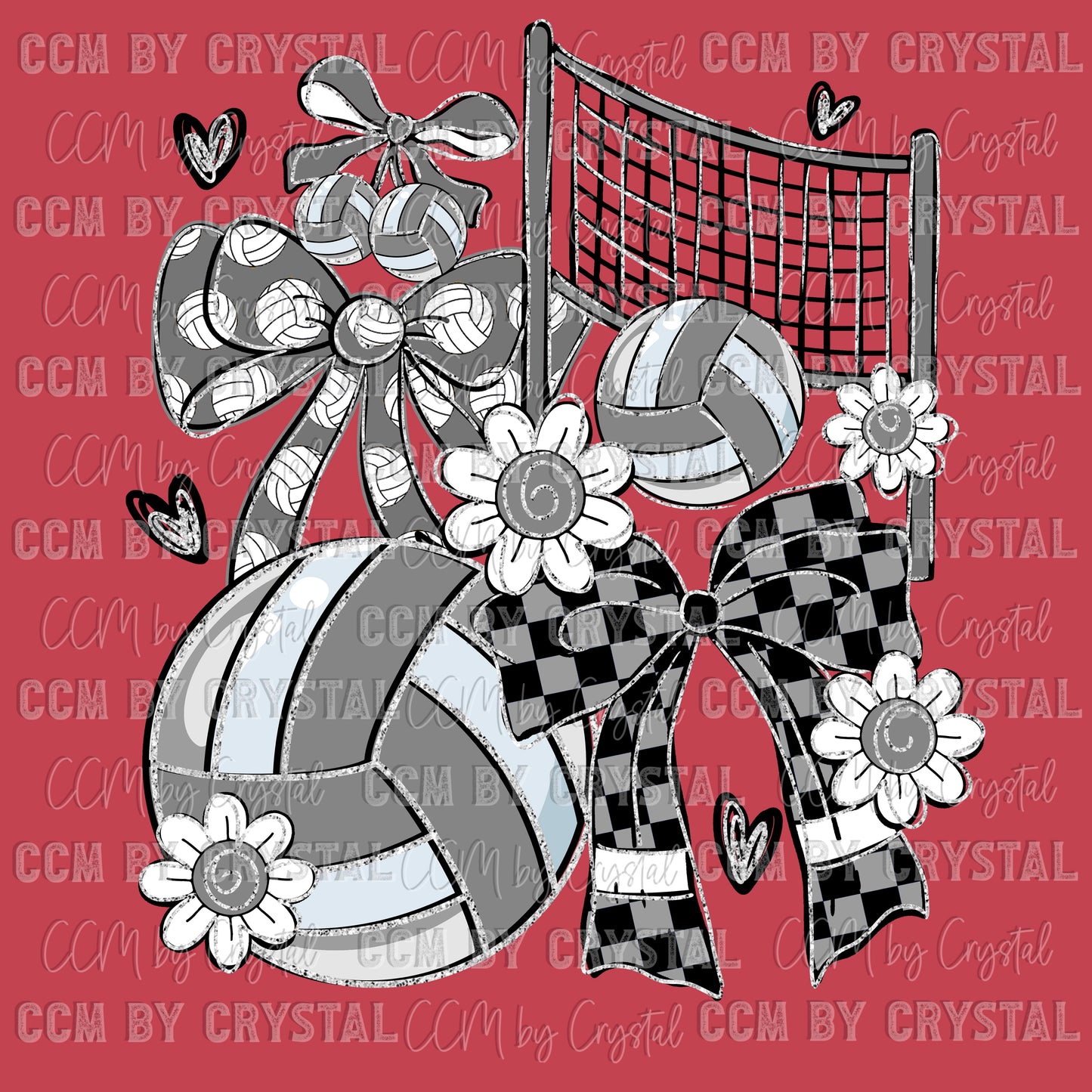 Volleyball Mascot Sports Ready to Press Transfer DTF Transfer Sublimation Transfer