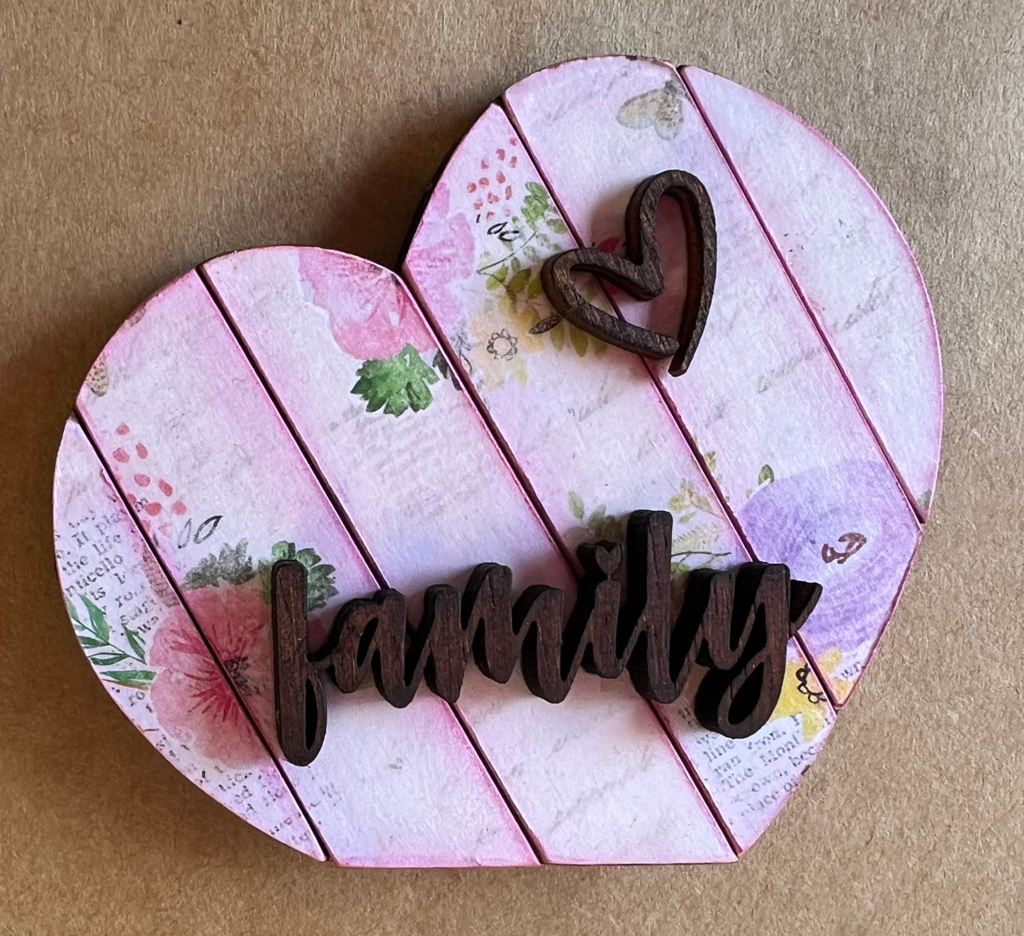 Refrigerator Magnets Love Heart Family