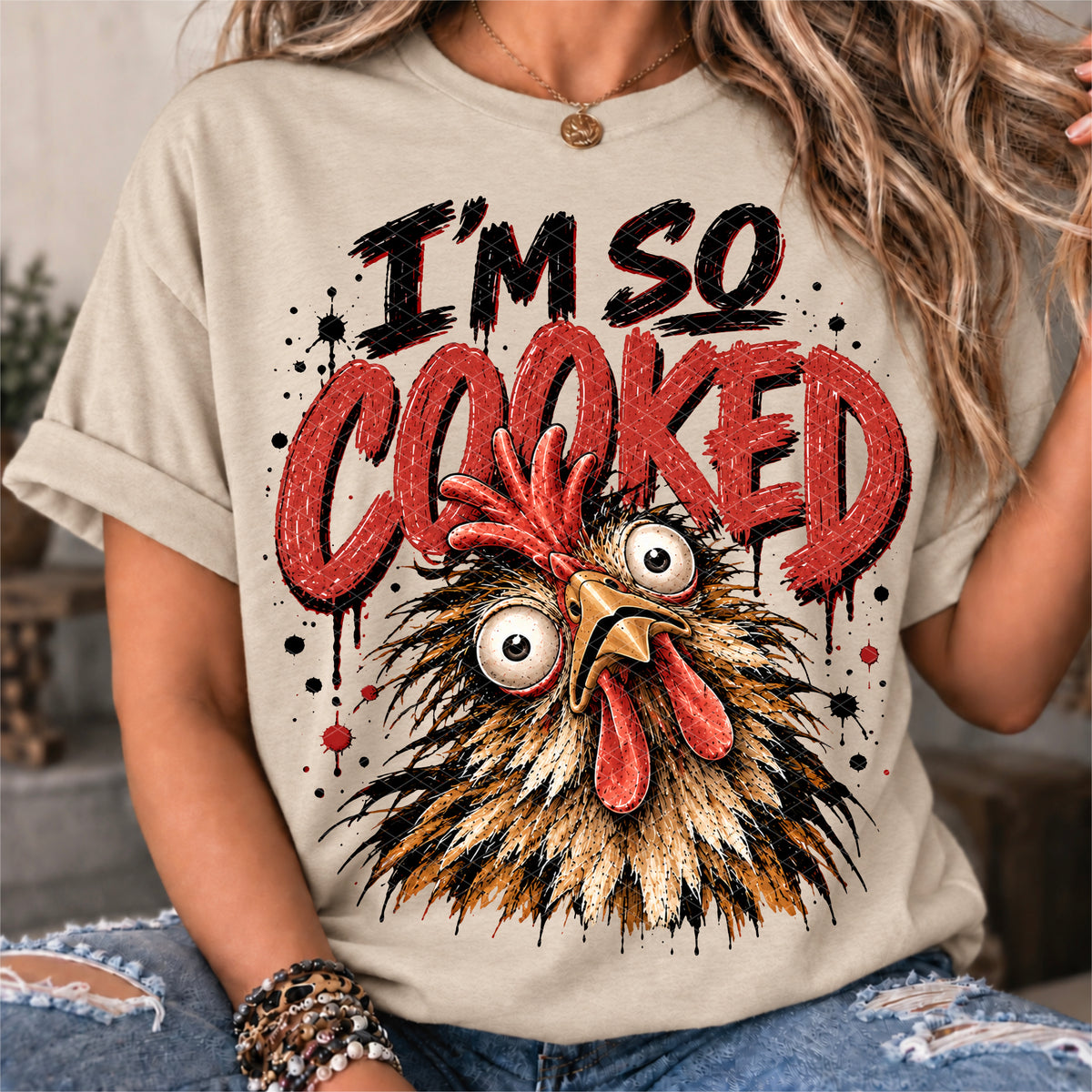 I'm Cooked Chicken Ready to Press DTF Transfers Sublimation Transfers