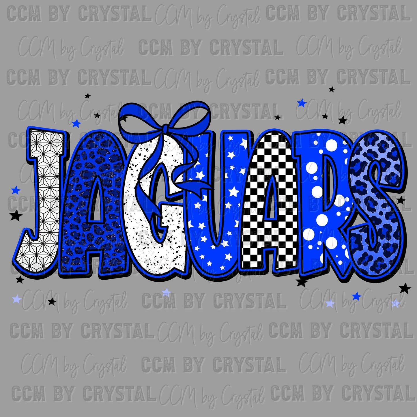 Jaguars Blue Mascot Ready to Press Transfer DTF Transfer Sublimation Transfer
