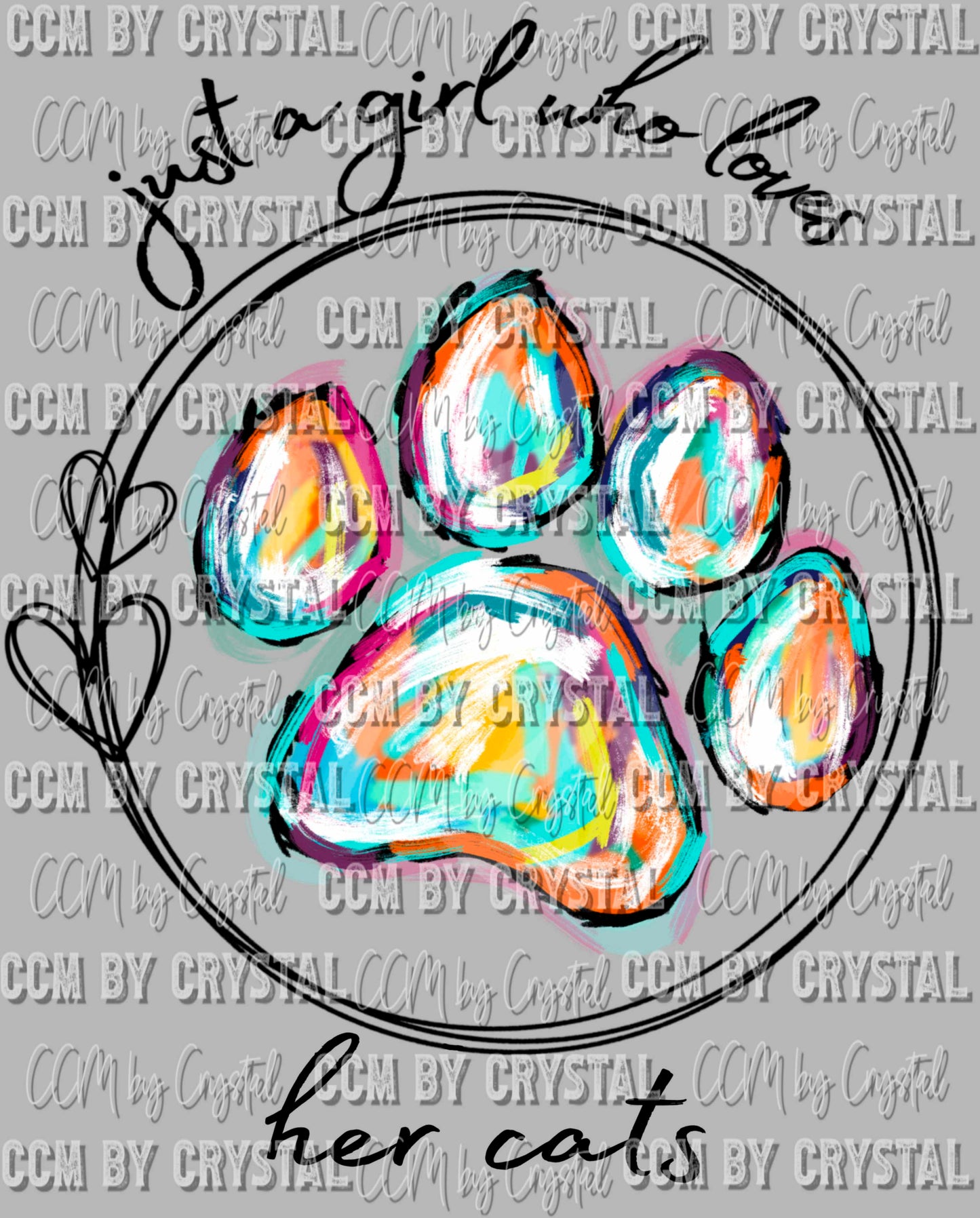 Just a Girl who Loves Her Cats Ready to Press Transfer DTF Transfer Sublimation Transfer