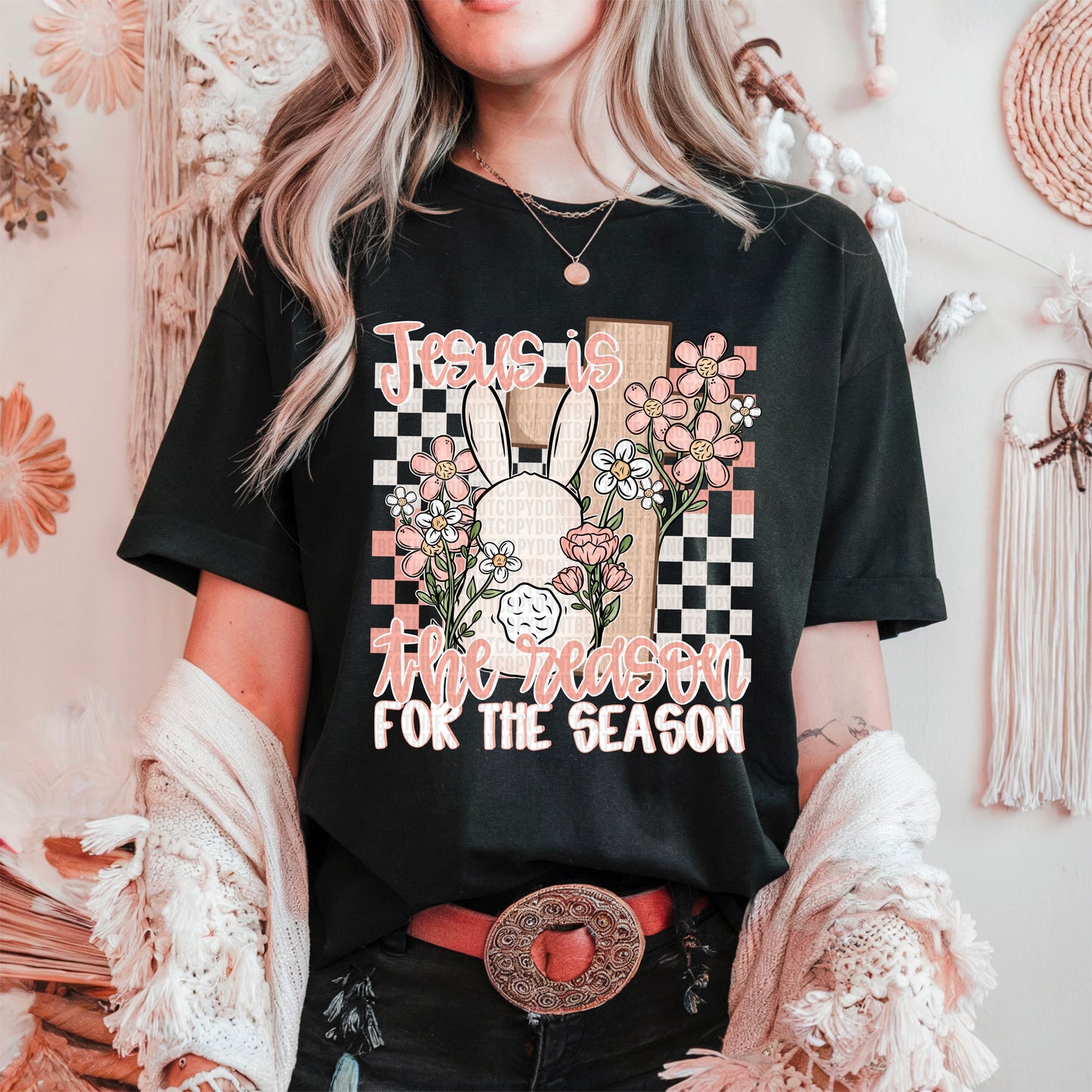 Jesus is the Reason for the Season Easter Ready to Press Transfer DTF Transfer Sublimation Transfer