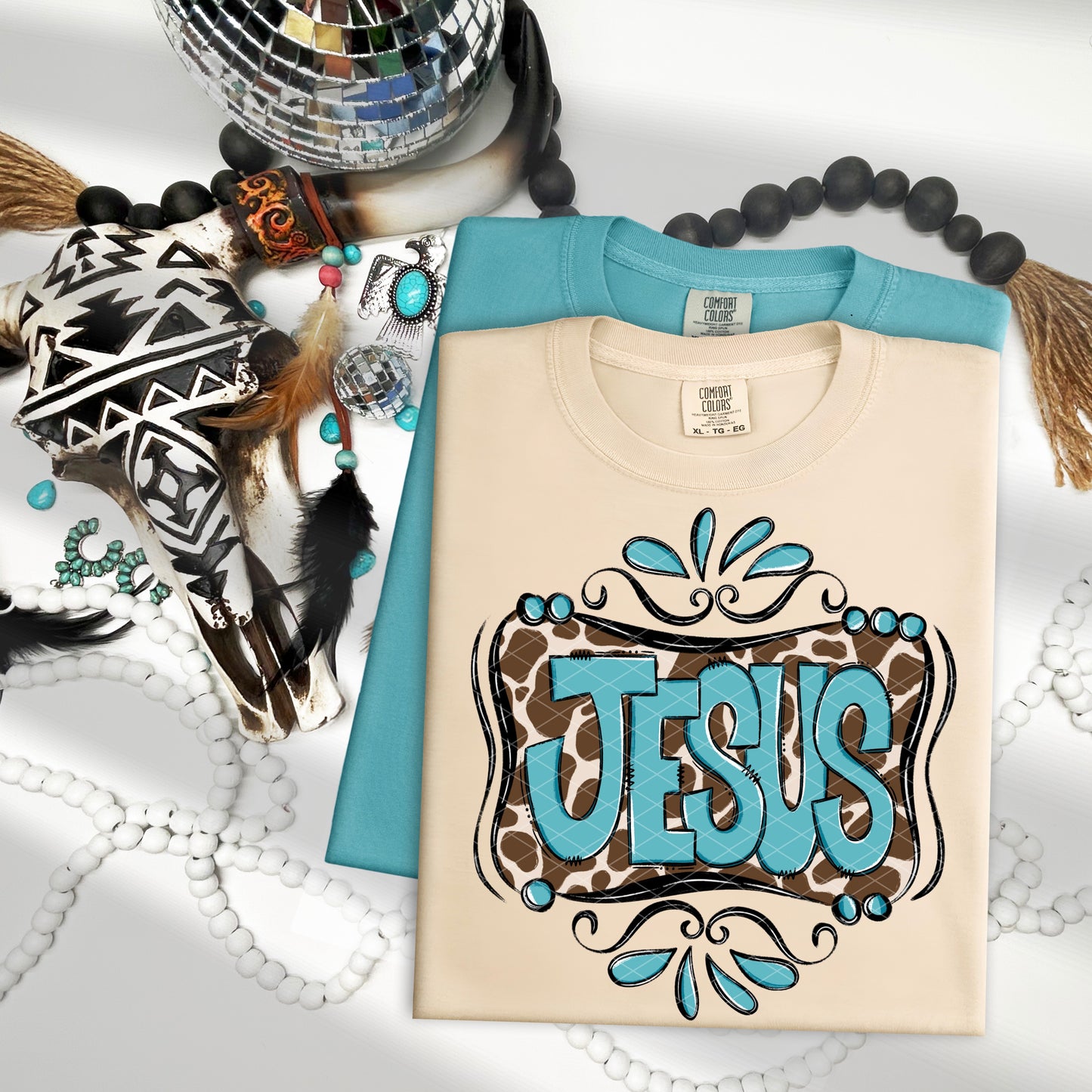 Jesus Western Cow DTF Transfer Sublimation Transfer