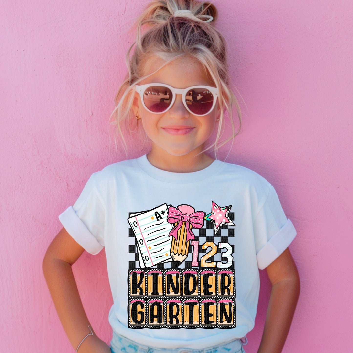 Kindergarten Back to School Ready to Press Transfer DTF Transfer Sublimation Transfer