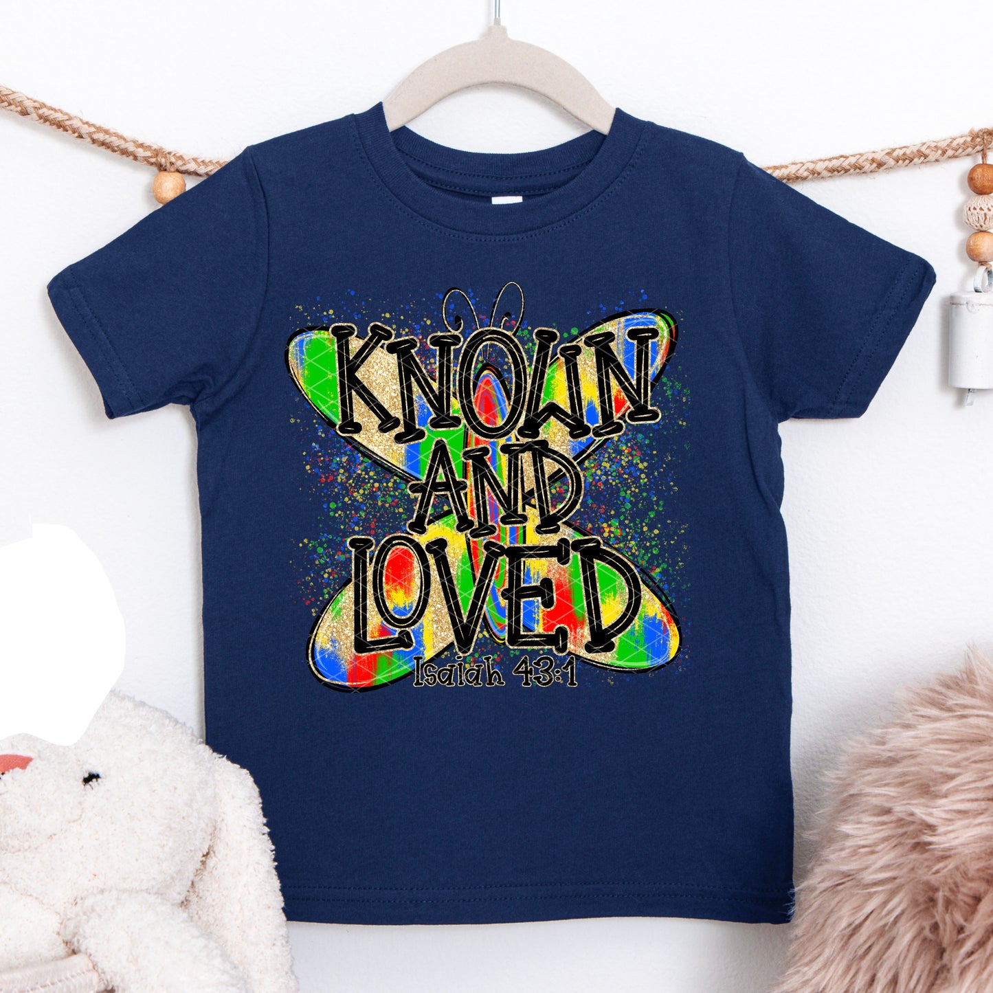 Autism Awareness Known and Loved Butterfly Ready to Press Instant Peel DTF Transfers Sublimation Transfers