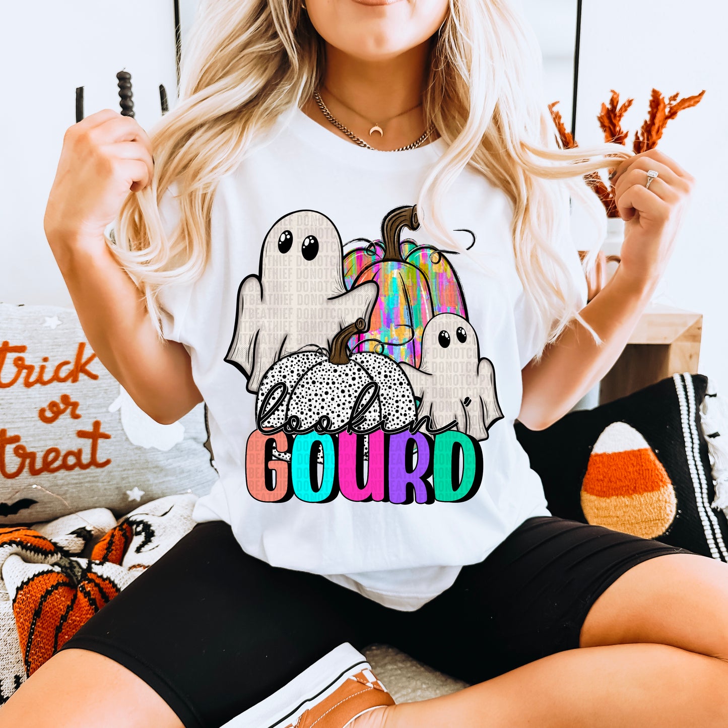 Halloween Looking Good Ghourd Ready to Press Transfer