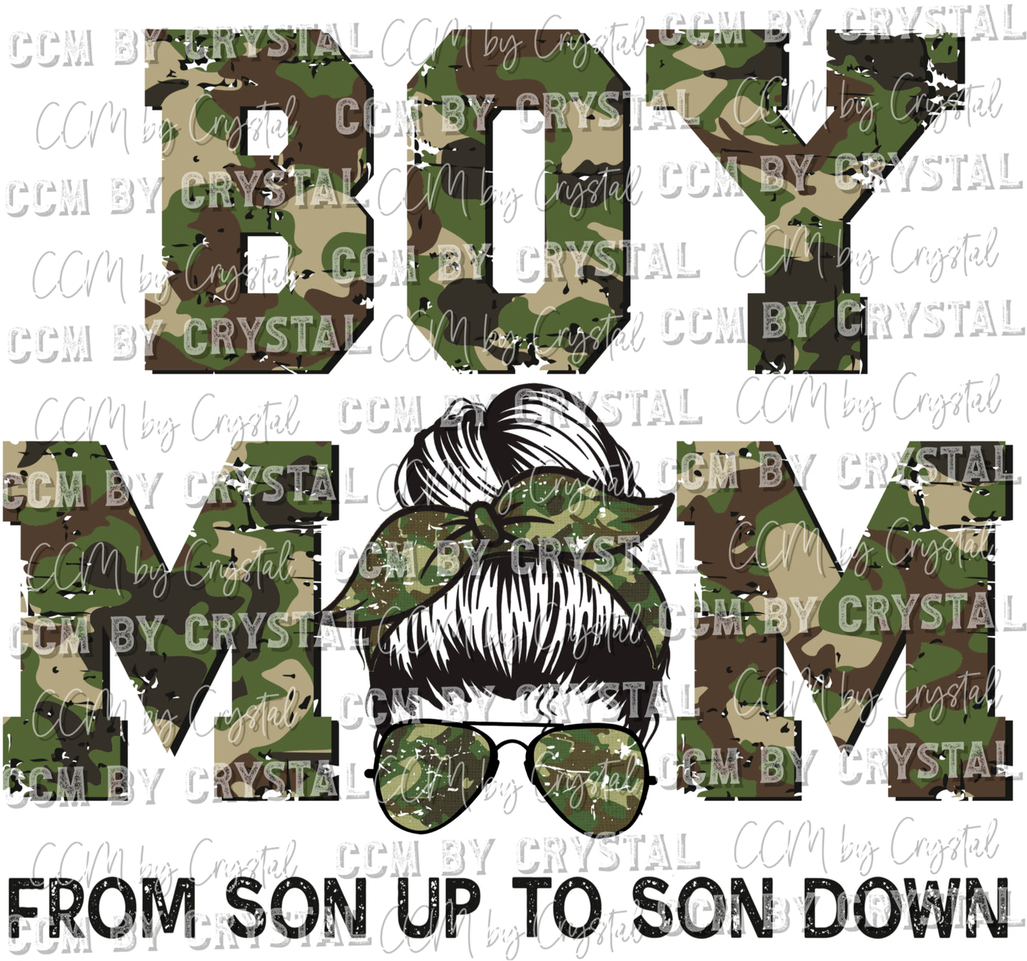 Mom Camo Ready to Press Transfer