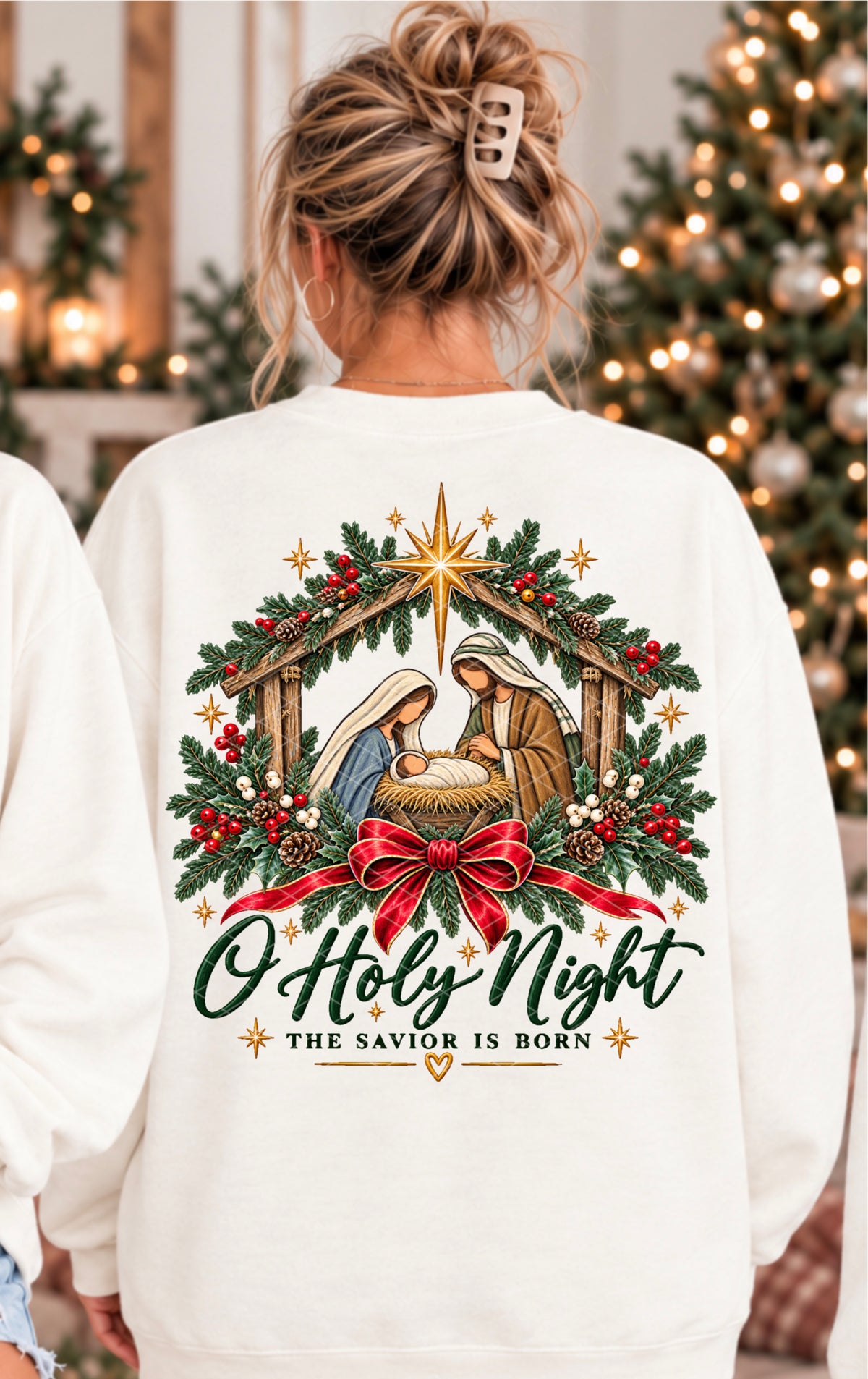 Holy Night Christmas Ready to Press DTF Transfers Sublimation Transfers