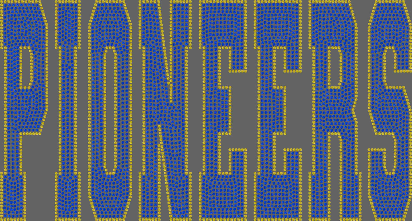 Pioneers 11" Wide 2- Color Spangle Ready to Press Spangle Transfer Sparkle Bling