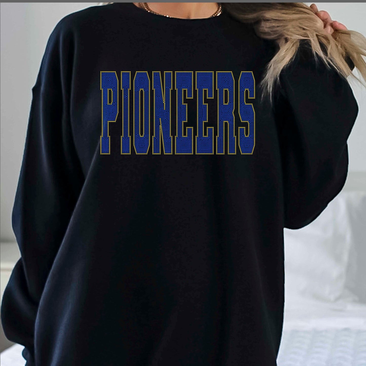 Pioneers 11" Wide 2- Color Spangle Ready to Press Spangle Transfer Sparkle Bling
