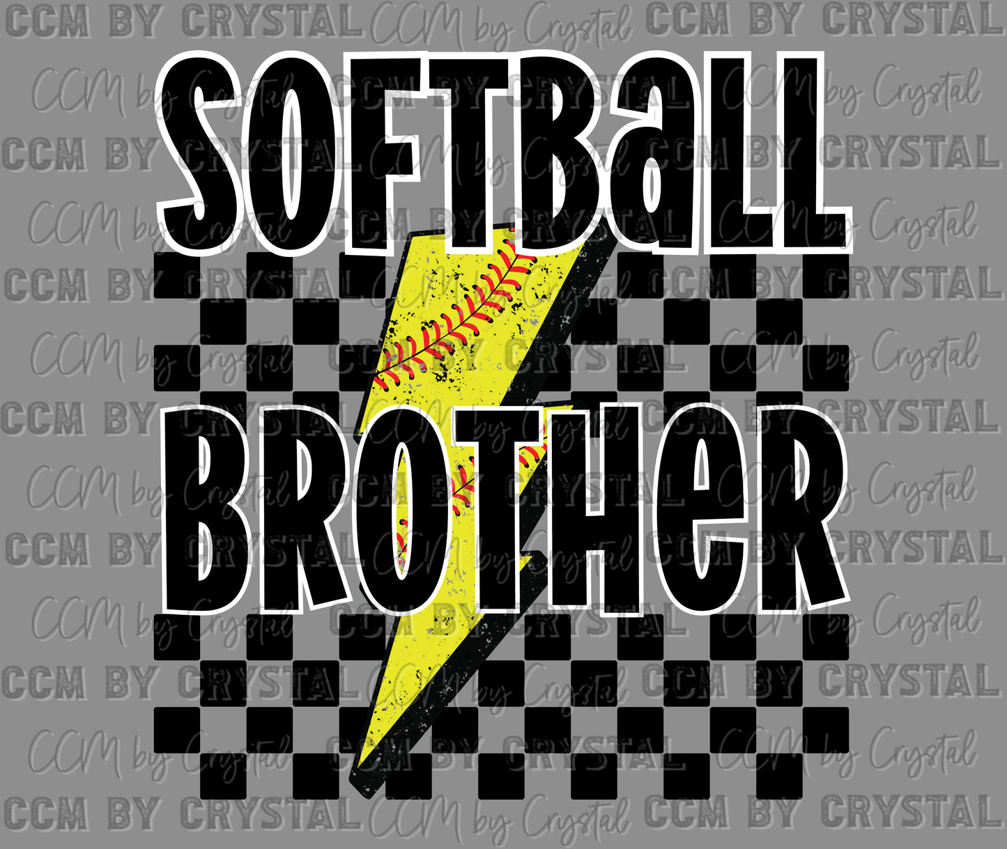 Softball Brother Ready to Press Transfer DTF Transfer Sublimation Transfer