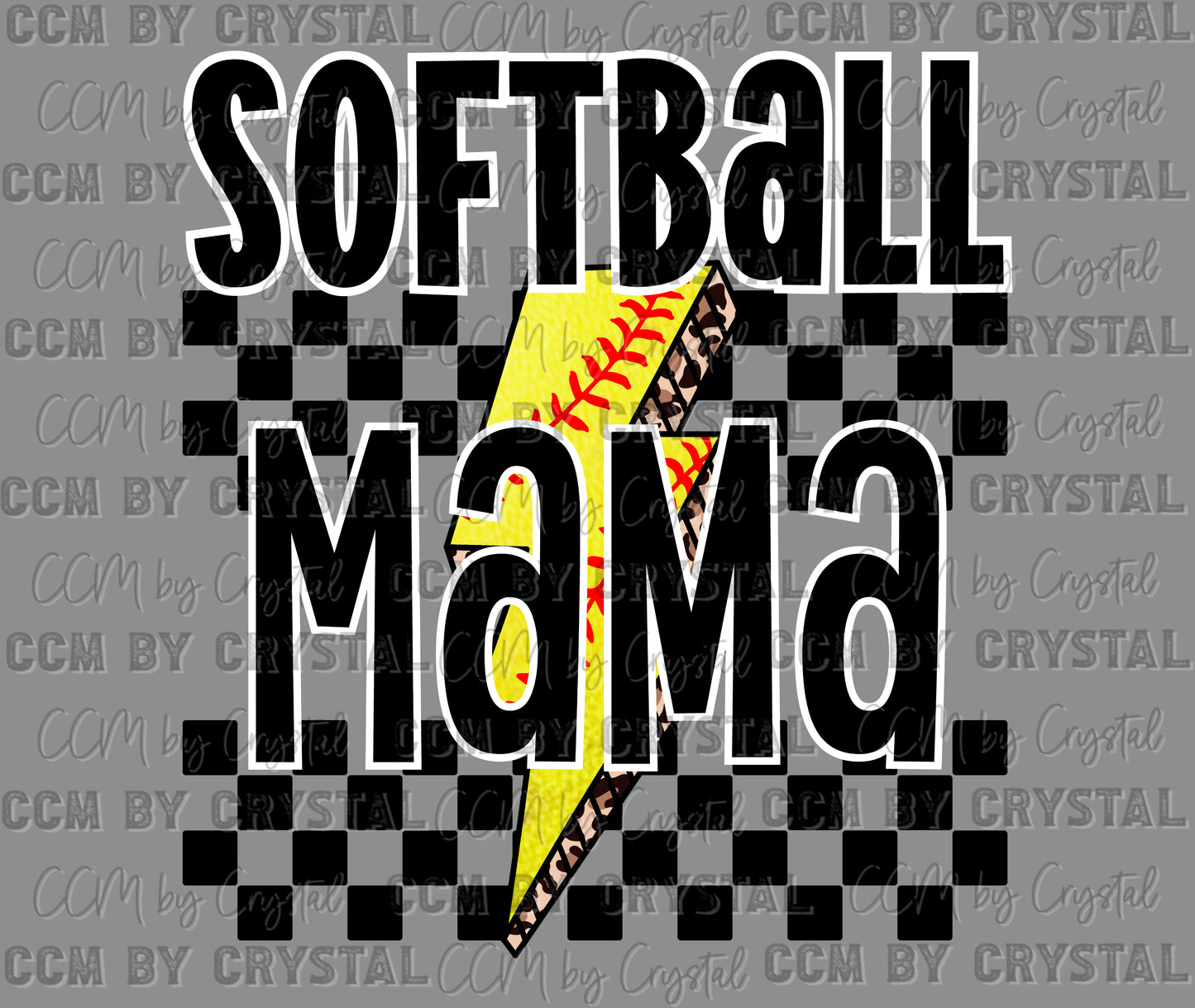 Softball Mama Ready to Press Transfer DTF Transfer Sublimation Transfer