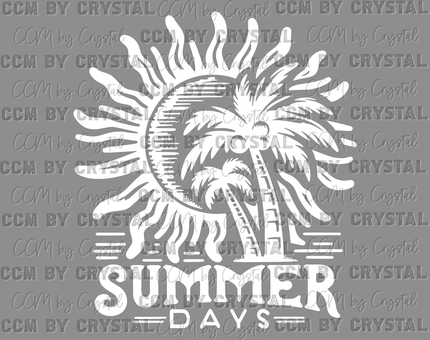 Summer Days Ready to Press Transfer DTF Transfer