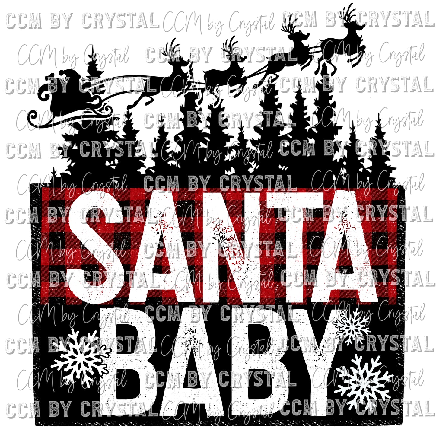 Santa Baby Christmas Ready to Press Transfer