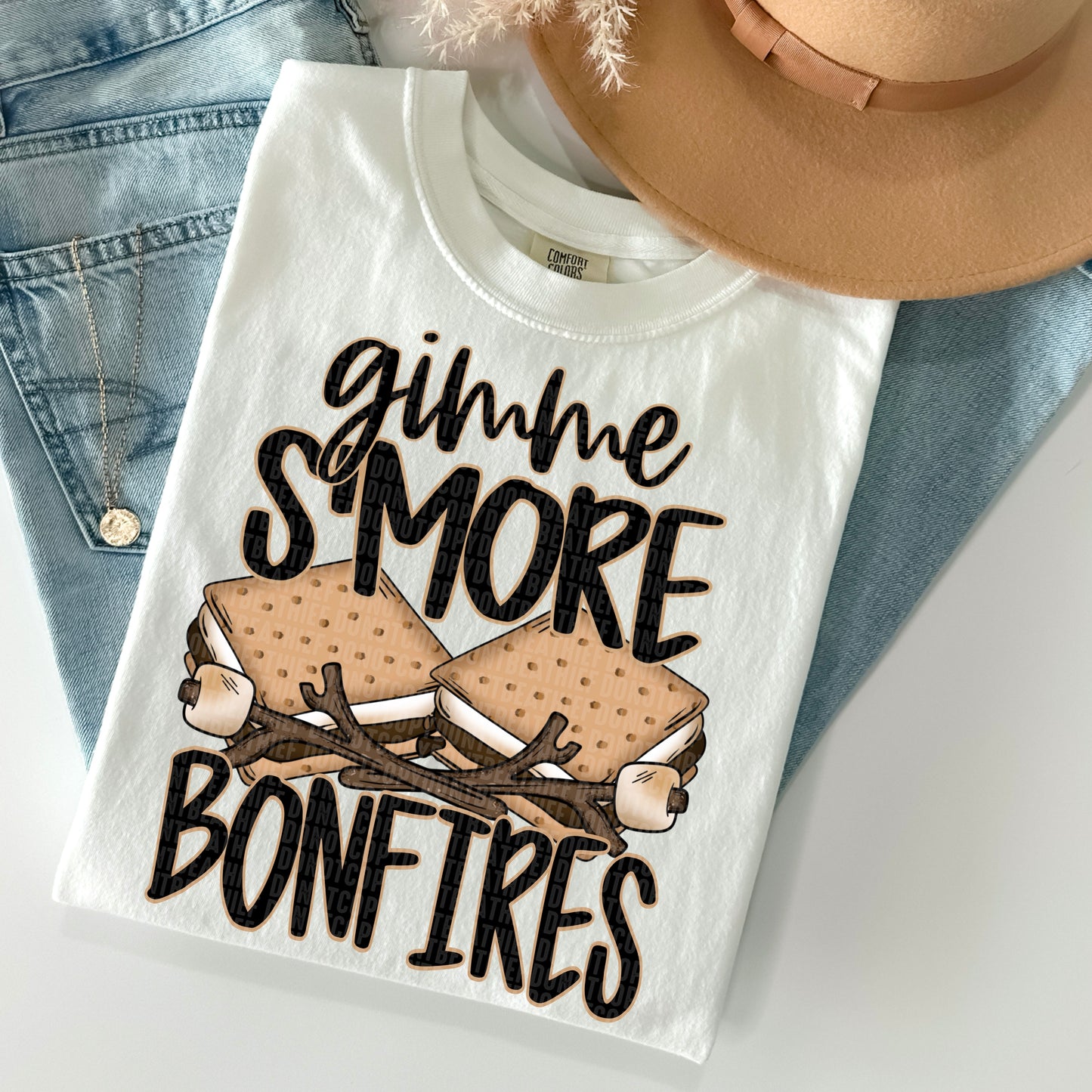 Fall Gimme S'more Bonfires Ready to Press Transfer