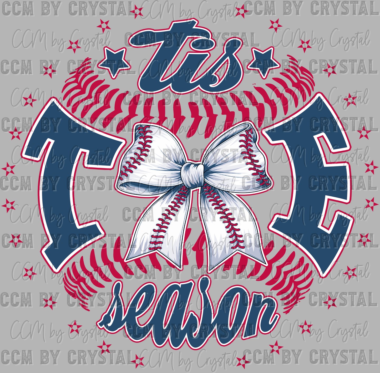 Baseball Tis the Season Ready to Press Transfer DTF Transfer Sublimation Transfer