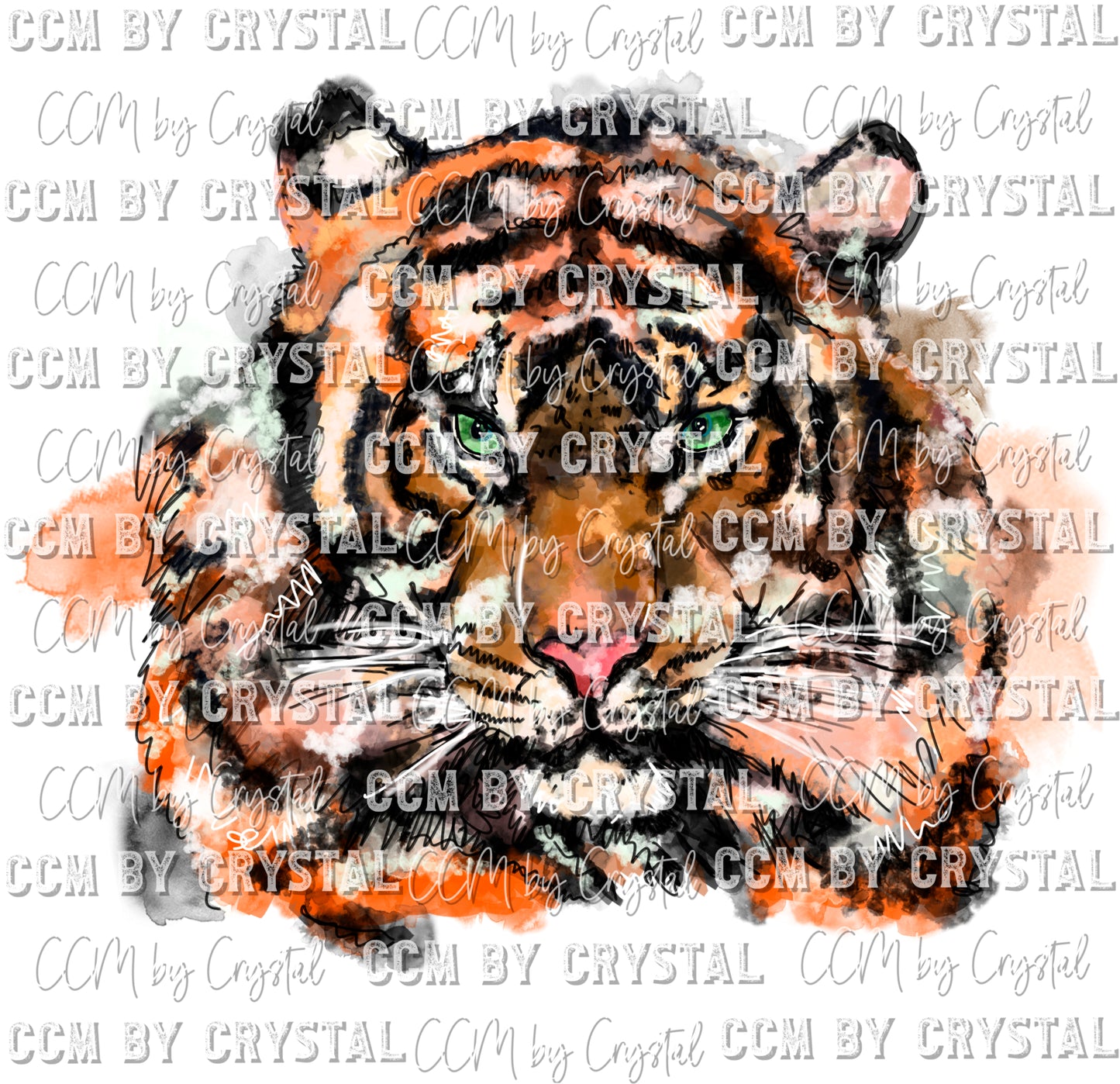 Tiger's Face Ready to Press Transfer