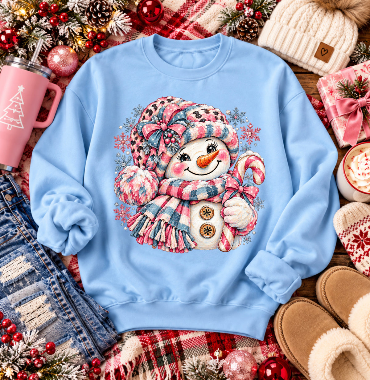 Winter Snowman Christmas Ready to Press DTF Transfers
