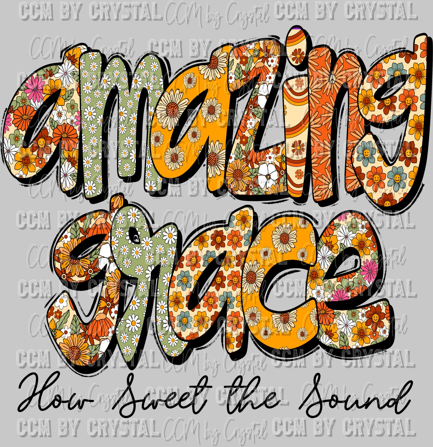 Amazing Grace Ready to Press DTF Transfer Sublimation Transfer