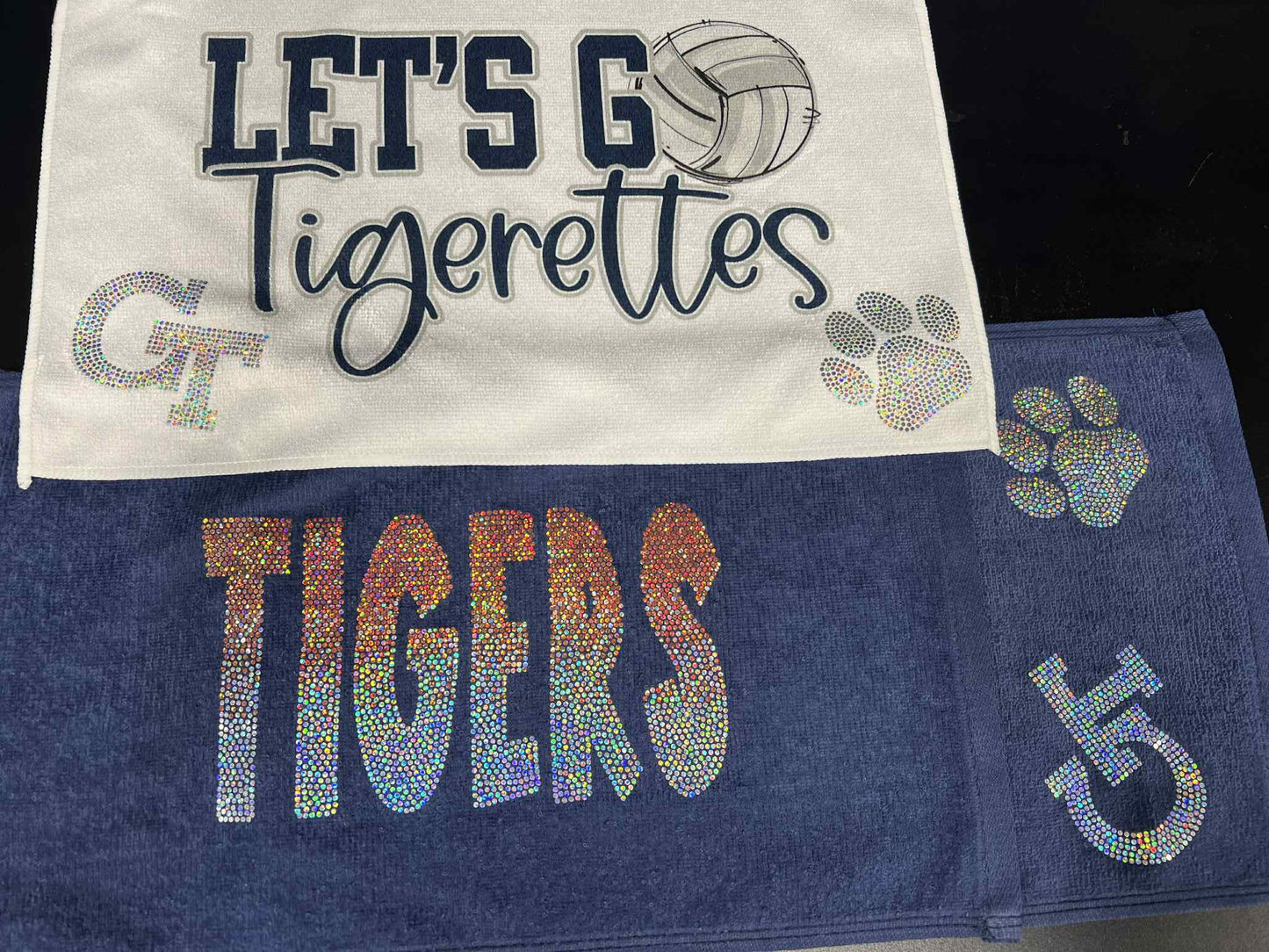 Let's Go Tigerettes Tigers Rally Towel Tigers Spangle Rally Towel