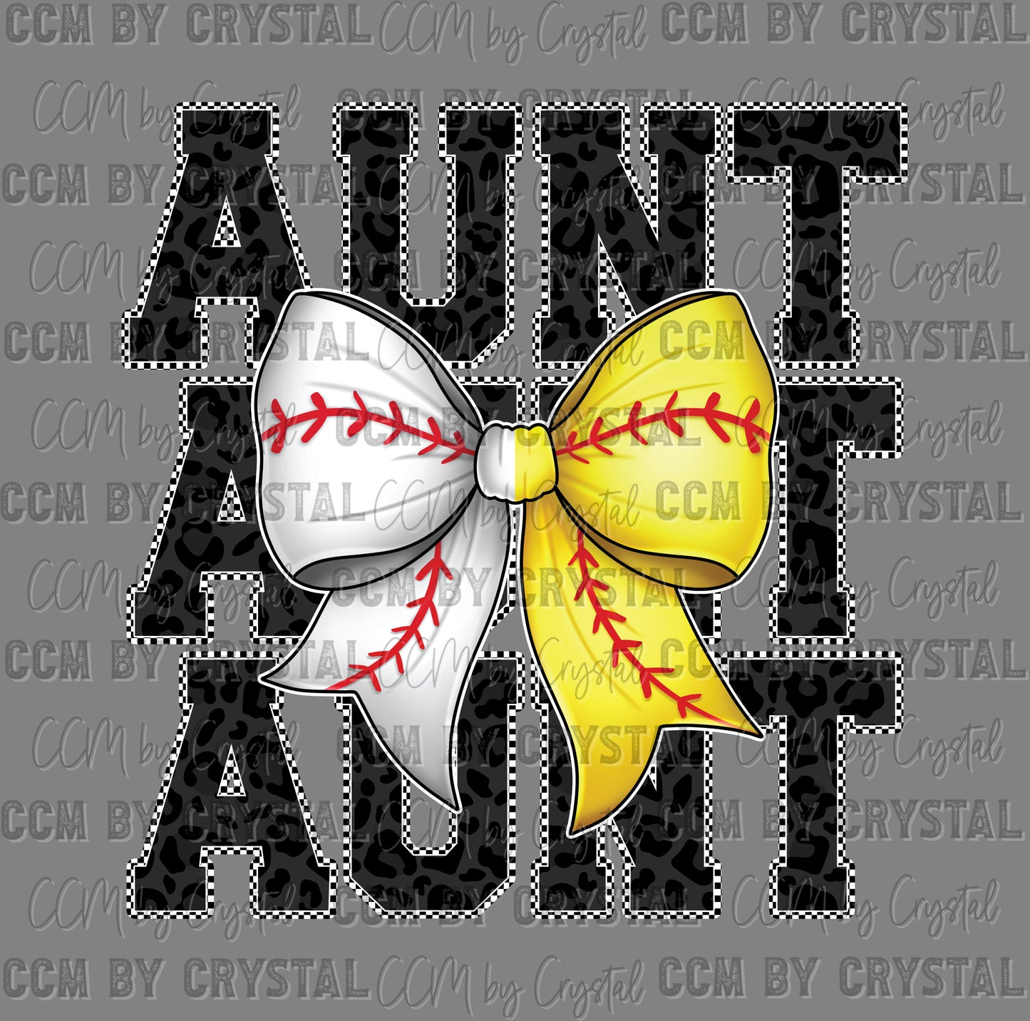 Baseball Softball Aunt Ready to Press DTF Transfers Sublimation Transfers
