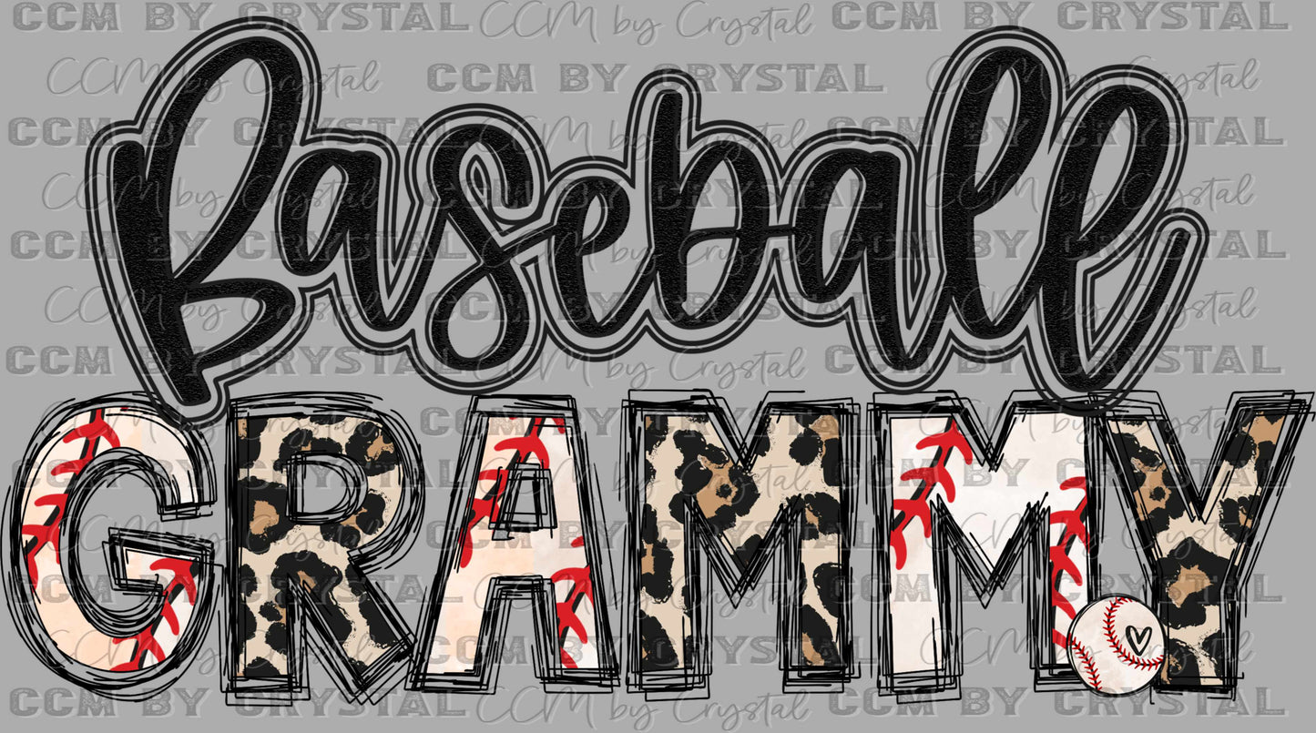Baseball Grammy Ready to Press DTF Transfer Sublimation Transfer