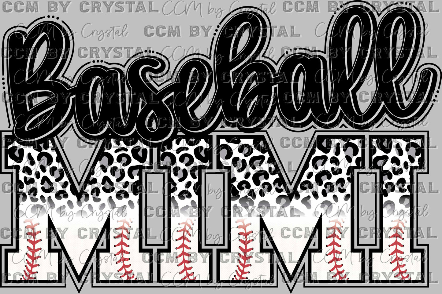 Baseball Mimi Ready to Press DTF Transfer Sublimation Transfer