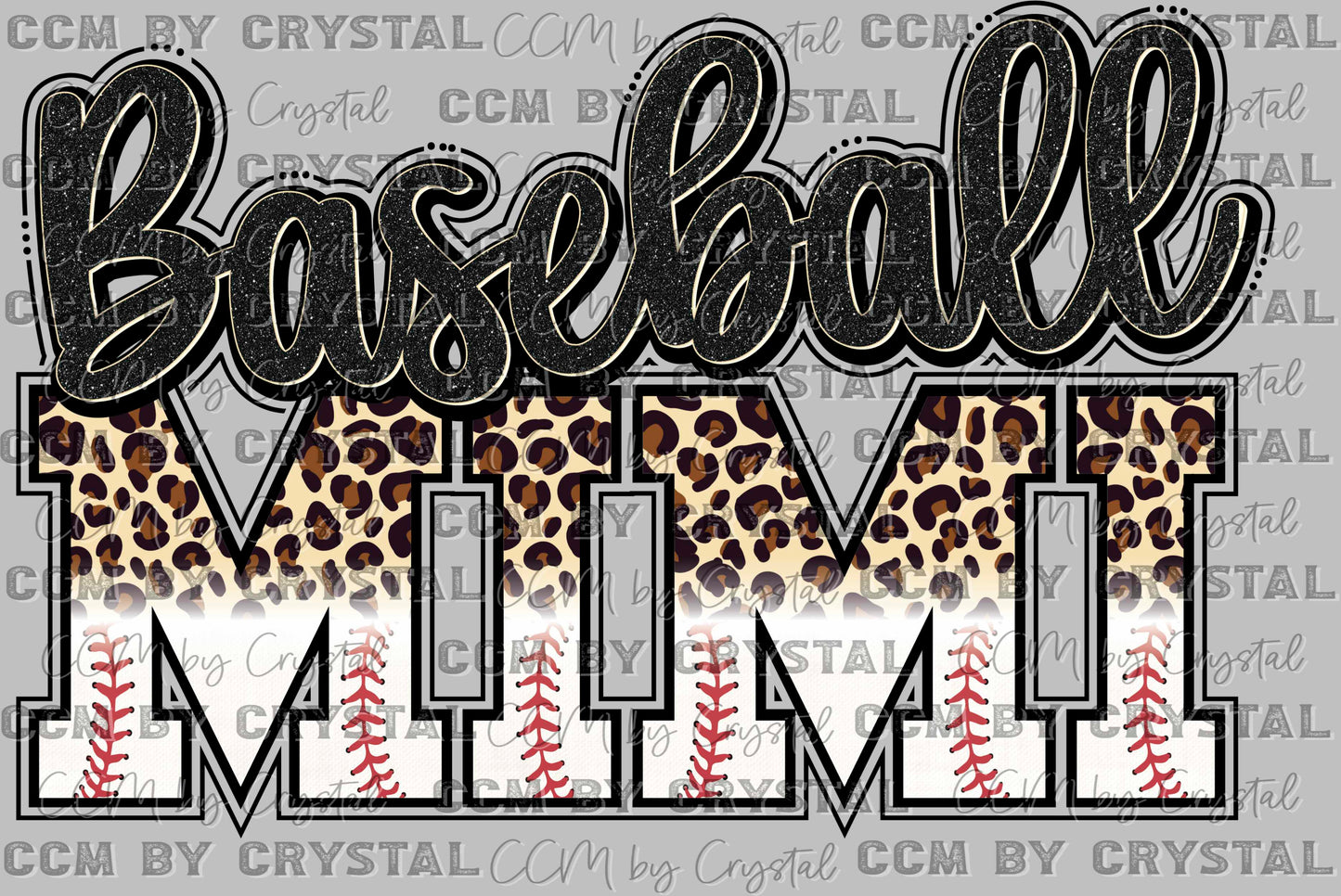 Baseball Mimi Ready to Press DTF Transfer Sublimation Transfer