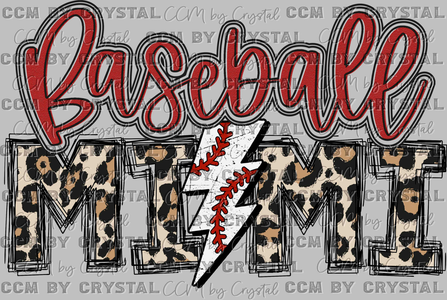 Baseball Mimi Ready to Press DTF Transfer Sublimation Transfer