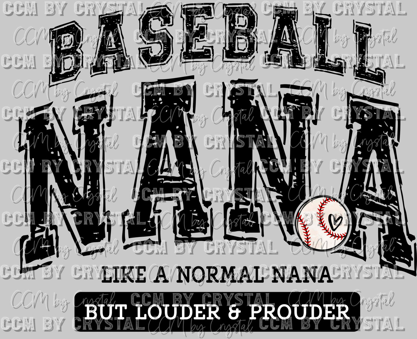 Baseball Nana Ready to Press DTF Transfer Sublimation Transfer