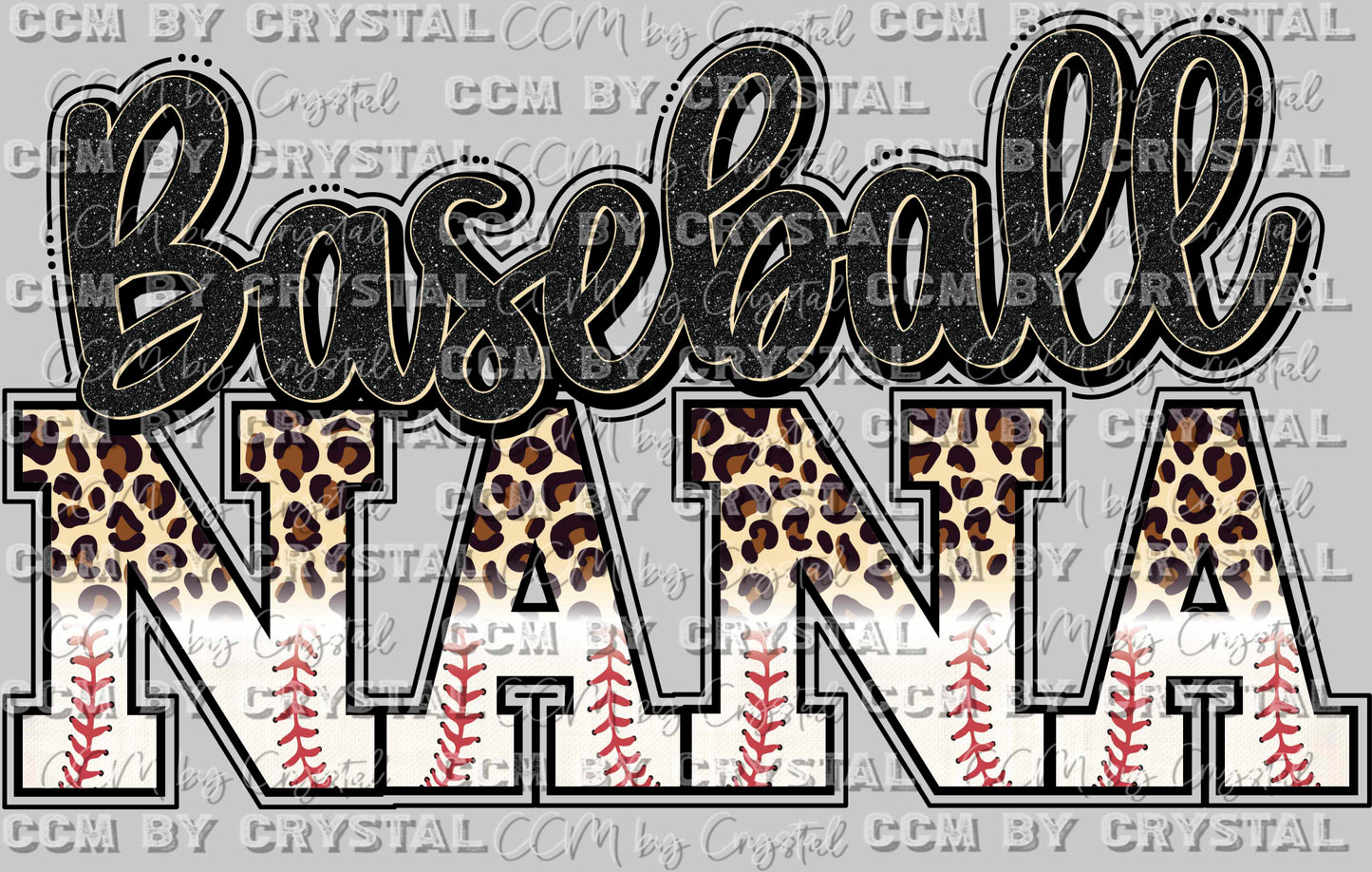 Baseball Nana Ready to Press DTF Transfer Sublimation Transfer