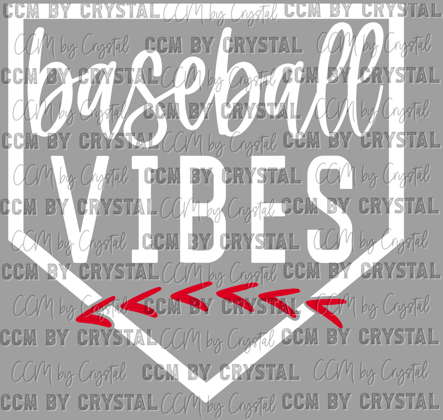 Baseball Vibes Ready to Press Transfer DTF Transfer