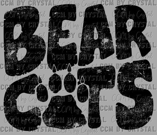 Bear Cats Mascot Ready to Press Transfer DTF Transfer Sublimation Transfer