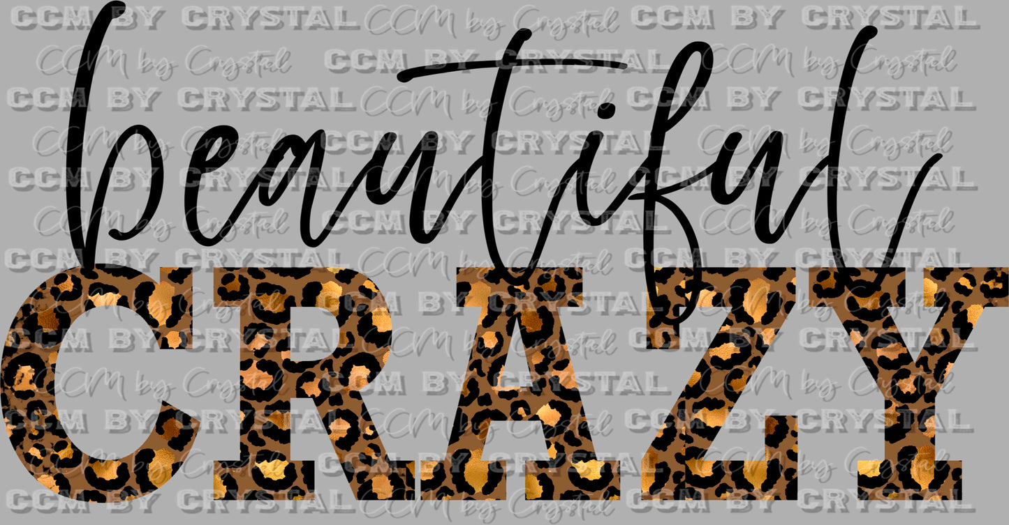 Beautiful Crazy Leopard Ready to Press Transfer DTF Transfer Sublimation Transfer