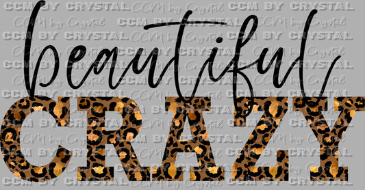Beautiful Crazy Leopard Ready to Press Transfer DTF Transfer Sublimation Transfer