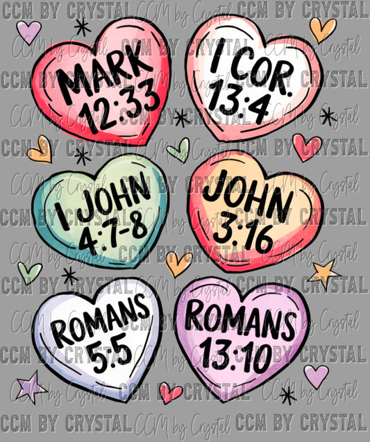 Bible Verses Valentines Day Ready to Press Transfer DTF Transfer Sublimation Transfer