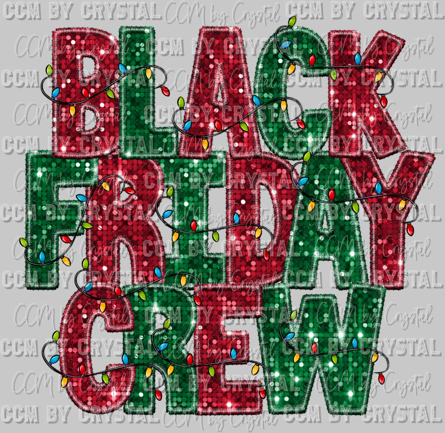 Black Friday Crew Ready to Press DTF Transfer Sublimation Transfer