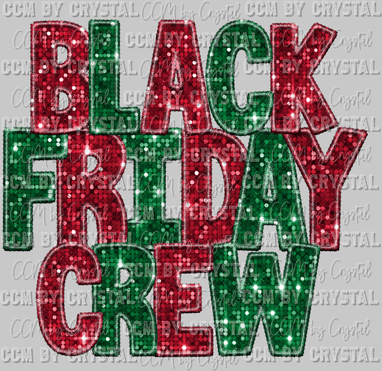 Black Friday Crew Ready to Press DTF Transfer Sublimation Transfer